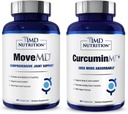 1MD Nutrition MoveMD & CurcuminMD Plus Bundle 124; Doctor Formulate with Collagen, Turmeric Curcumin dan Boswellia Serrata Serrata 124; Joint Health Supplemen