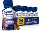 Pastikan high Protein Milk Chocolate Shake, Siap untuk Minum, 16g Protein dan 27 Vitamin dan Mineral, 8 fl oz, 24 Pack