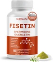 Fisetin 10-in-1 Formula - dengan Spermidinin Quercetin Resveratrol, Elderberry, Turmeric Non-GMO, Gluten- Free, Soy- Free