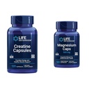 Hidup Extension Creatine Capsules 120 Count & Magnesium Caps 500mg 100 Count - Kekuatan Otot, Kesehatan Hati
