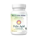 Dr. Clark Folic Acid (Vitamin B9) Suplemen - 1mg, 100 Gantatin Kapsul, EstiB Vitamin untuk Kesehatan Harian
