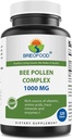Brieofood Bee Pollen Complex 1000 mg 120 tablet - Dibuat dengan Bee Pollen, Bee Propolis, & Royal Jelly Powder