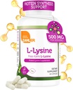 Zahler L- Lysine 500mg, Freeform L- Lysine Suplemen, Kosher 60 Kapsul