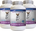 Baik dan Baik Anjing Diare - PROBIOTICS untuk Anjing - Sehat Gut - Hentikan Diare Gas dan Bad Breath - Digetical Boost - Probicies Anjing - 3 Botol (180 Treats)