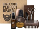 Setiap Man Jack Grooming Kit untuk Pria - termasuk Sandalwood Beard Oil & Beard Balm, Beard Brush, Wooden Dualside Comb, Gunting Trimming dan Kumis