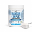 Powder Pelengkap Magnesium - 8 Tipes Magnesium, L- Thretonate (Magtein), Glycinate, Malate, dan More for Brain Health, Relaxation, Maximum Absorpsi - Unflafected, 30 Servings
