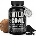 Wild Foods Activated Charcoal Capsules 124; 100% Amoranic Coconls Active Tablets for Bloating & Hangover 124; Lab Test & Non-GMO Detox Pill 124; Made in USA (120 Capsules)