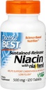 Doctor 's Real Niachin Extended Rilis, 500 mg, 120 Count
