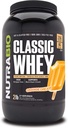 NutraBio Classic Whey Protein Powder - 25G of Protein Per Scoop - Full- Spectrum Amino Acid - Tidak Ada Pemasang, Warna Buatan, Pengawet - Orange Dream, 2 Pounds