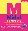 Midol Menstural Lengkap, Gelcaps, 24 ct