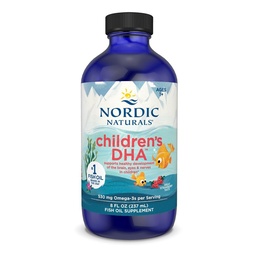 Nordic Liverals 's DHA, Strawberry - 8 oz untuk Anak - 530 mg Omega-3 dengan EPA & DHA - Pengembangan Otak & Fungsi - Non-GMO - 96