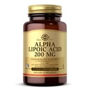 Solgar Alpha Lipoic Acid 200 mg, 50 Vegetable Capsules - Antioksidant Support - Helping to Recycle Glutathione, Vitamin C & E, CoQ-10 - Non-GMO, Vegan, Gluten Free, Dairy Free, Kosher