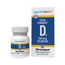 Sumber Superior Vitamin D3 10000 IU, Quick Dissolve MicroLingual Tablet, 100 Count, Membantu Provelle Strong Bones and Teeth, Imune Dukung, Membantu Mempertahankan Fungsi Otot Kesehatan, Non-GMO