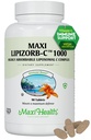 Maxi Health Lipomal Vitamin C 100mg Tablet dengan Digetical Blend, High Dose VitaminC yang sangat Absorbable, Non GMO Kosher Vegetarian Doctor- Formulasi Dukungan Immune (90 Count)