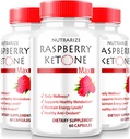 (3 Paket) Raspberry Ketone Capsules, Resmi Raspberry Ketone For Weight Loss, All- Natural Keto Formula untuk Membuka Tubuh Anda dan Fitness Goals, RaspberryKeton Tambahan 1200 MG, Review (180 Capsules)