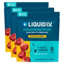 Cairan I.V. ® Hidration Multiplier - Golden Cherry 124; Electrolyte Powder Drink Mix 124; 3 Pack (48 Servings)
