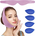Pack Ice Pack NEWGO Bungkus untuk Operasi Wajah Oral, Paket Es Jaw untuk Wajah dengan 4 Hot Cold Gel untuk TMJ, Ekstraksi Gigi, Pemulihan Tonsilectomy - Purple