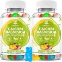 Kalsium Magnesium Zinc Suplemen dengan Vitamin D3, Gumi Kalsium Bebas Gula untuk Pria Perempuan, Potensi Tinggi Magnesium Gummies untuk Bone & Muscle & Immune Kesehatan, Campuran Flavors - 120 Count