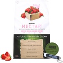 Syntrax Whey Protein Isolat - Kosher & Halal, Laktosa & Gluten Free - Natural Strawberry Cream Flavor - 2 Pounds - dengan Keychain