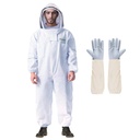 LONGADS Profesional Bee Suit for Women, Beekeeping Beetkeeper Suit with Glove & Ventilated Hood, Multi- Size Bee Outfit for Backyard dan Bee Keeper for Bee Keeper Catcher Christmas Costume