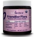 SUNBIOTICS Friendlier Flora - Women 's Blend, 20 Milyar CFU of 6 Strains Probiotic, Women' s Daily Digetical Vaginal & Imune Health, Non- GMO dan Gluten Free, 2 Ounce