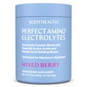 BodyHealth PerfectAmino Electrolytes Powder No Sugar, Keto Sugar Free Fasting Electrolytes Drink Mix, Powder Hidration dengan Trace Minevation - Mixed Berry - 30 Servings