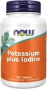 NOW FOODS Potasium Plus Iodine180 Tab, 180 CT