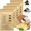 100pcs Self- Haating Ginger Patch for Lymph, Propiness Blood Circulation, Suit Relief for Shoulder, Neck, Waist, Back, Hand, Foot, Knee & Romach Bloating, Hot Compress Pad (12 * 8cm)