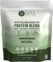 Taha Health & Nutrition Mind + Body Protein Blend - Natural, Unflashored 124; 25g Protein dari Whey & Collagen + 400mg Milk Phosphopids 124; Grass-Fed, FreeRange New Zealand 1244; 2LB