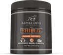 Suplemen Dukungan Imune Perisai untuk Anjing oleh Nutres Alpha Dog - 7 Nutertionary Mushroom Powder Complex + Vitamin C ke Boost Imunity - Sampai dengan 60 Servis untuk Anjing Kecil, 54g