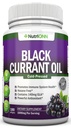 Minyak Currant Hitam - 1000 Mg - 180 Softgels - Cold- Dipressed Pure Black Currant Oil - Hexane Free - 140mg GLA Per Serving - Regulates Hormonal Keseimbangan - Great For Immune System, Rambut dan Skin