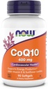 Suplemen Makanan SEKARANG, CoQ10 400 mg, Farmasi Tingkat, Semua Bentuk Trans Diproduksi oleh Fermentasi, 90 Softgels