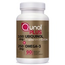 Quhol Plus Ubiquinol CoQ10 100mg dengan Omega 3 Minyak Ikan 250mg, Tambahan Kekuatan Suplemen Antioksidant, 90 Count