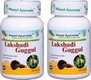 Planet Ayurvda Lakshadi Guggul - Herbal Tablet, 100% Natural - 2 Botol (Setiap Botol Berisi 120 Tablet)