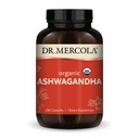 Dr. Mercola Organik Ashwagandha - Mendukung Produksi Energi & Adrenal Kesehatan - 800 mg Per Serving - Non-GMO, Gluten- Free & Soy- Free - Cerdened USDA Organik - 180 Kapsul (90 Pelayan)