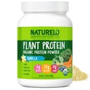 NATURELO Powder tanaman, Vanilla, 22g Protein - Non- GMO, Vegan, Gluten, Dairy, atau Soy - Tidak ada Flavors Buatan, Warna Sintetik, Pengawet, atau Addlics