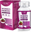 GDME Women 's Progories, 90 Tablet 90 Milyar CFU 18 Strains, Berisi Organik Prebiotic Cranberry, Probiotic Suppplemen untuk Divalry, Imunitas, Kesehatan Wanita, Soy Gluten Dairy Free