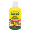 Natuture Plus Source of Life Prenatal Liquid, Tropical Fruit - 30 lf oz - Multivitamin & Mineral Suplement - Dukungan Nutrisi Selama Pregnancy - Gluten Free, Vegetarian - 30 Pelayan