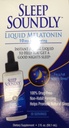Sleep Sallly Liquid Melonain 10mg, Instant Acting Sleep Formula, 30 porsi, 2 Fl Oz (Paket 1)