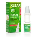 Xlear 12- Hour Decongestant Spray, Natural Saline Nasal Spray dengan Xylitol dan Oxymetazoline, Tekanan Instant Sinus dan Pelepasan Makanan untuk Anak-anak dan Dewasa 0.5 FL oz (Paket 1)