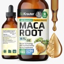 BIO KRAUTER Maca Root Liquid Drops - Maca Extract Taincture - Vegan, Sugar & Alkohol Free Extract 4 Fl.Oz.