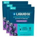 I.V. £Hydration Multiplier - Concord Grape 124; Electrolyte Powder Drink Mix 126; 3 Pack (48 Servings)