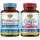 Produksi Terorik & CoQ10 Bundle, Heart & Divalry Kesehatan, 60 Miliar Progities, Bioactive Koenzim Q10 200mg, Extra Virgin Olive Oil, Bundle & Save