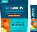 Limid I.V. ® Hydration Multiplier ® - Tropical Punch - Hidration Powder Pawet 12.4; Electrolite powder Drinder Mix 124; Convenient Single- Serving Sticks 124; None-GMO 124; 16 Servings (Paket 12)