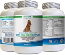 Suplemen Sapi Sehat Anjing Total Kompleks Kesehatan Natural-Best Coat Immune Eye UTI Health - quercetin untuk Anjing - 1 Botol (60 Treats)