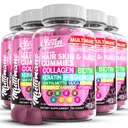 Multimane Collagen Gummies dengan Biotin Kertin Hayaluronic Acid Bambu A C Vitamin D D Vitamin E Floor Saw Palmetto Silica B3 Vitamin Rambut Skin dan Nails Gummies oleh Bersihkan Nutra