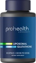 ProHealth Lipomal Glutathione, 500 mg per Serving 124; Master Antioxidant 124; Pendukung Penuaan Kesehatan, Kesehatan Sel & Detoksifikasi; 124; Terbukti berbasis & Third- Party Tested