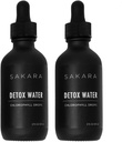 SAKARA Detox Water Drops, 60 Serbuk Klorofil - Klorofil Drops, Chlorofil Water untuk Lymphatic Drainage, Detox Tubuh Minum, Dukungan Energi Alam, Clorophyll Drops Cromfil Tambahan, Vitamin
