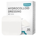 Dimora 20 Pack Hydrocolloid Wound Dressing, Ultra Thin 4 "x 4" Large Patch Bandages with Self-Adhesive