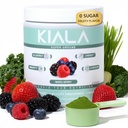 Nutrition Super Greens Kiala, Powder Organic Greens dengan Spirulina & Chlorella untuk Ditrable, Gut Health, Imunity, Energy, Gluten Free, Vegan, Sugar Free, Mixed Berry, Spectra Blend, 30 Servings